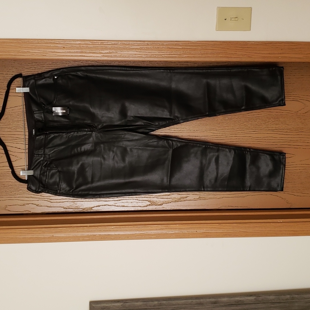 Brand new Express leather pants with cozy soft fabric lining.